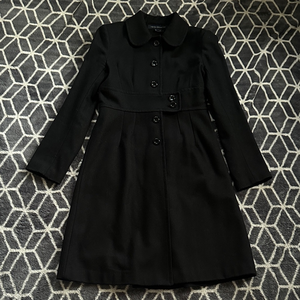 French Connection Black Long Sleeve coat
